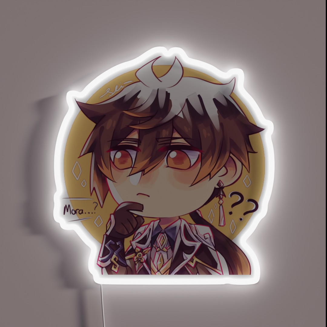 Zhongli Mora RGB Neon Sign Zhongli Mora RGB Neon Sign