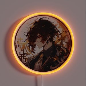 Zhongli Token RGB Neon Sign