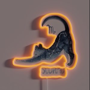 Zodiac Cat Scorpio RGB Neon Sign