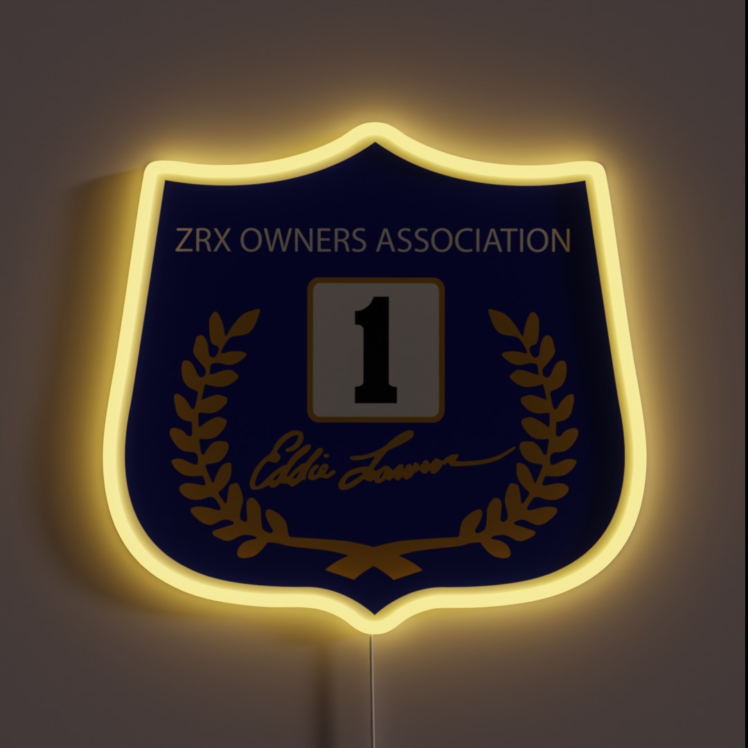 ZRXOA BADGE SUPERBIKE RGB Neon Sign ZRXOA BADGE SUPERBIKE RGB Neon Sign